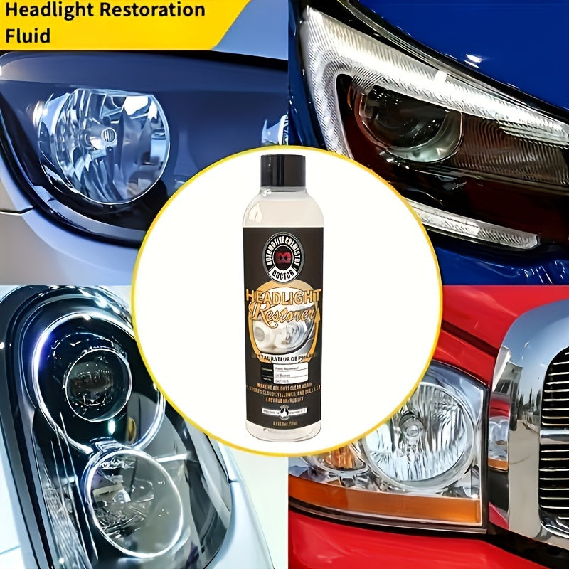 Automotive Headlight Repair Liquid Automotive Headlight Scratch Blur Oxidation Macular Enhanced Crystal Electroplating Retread 8.45oz