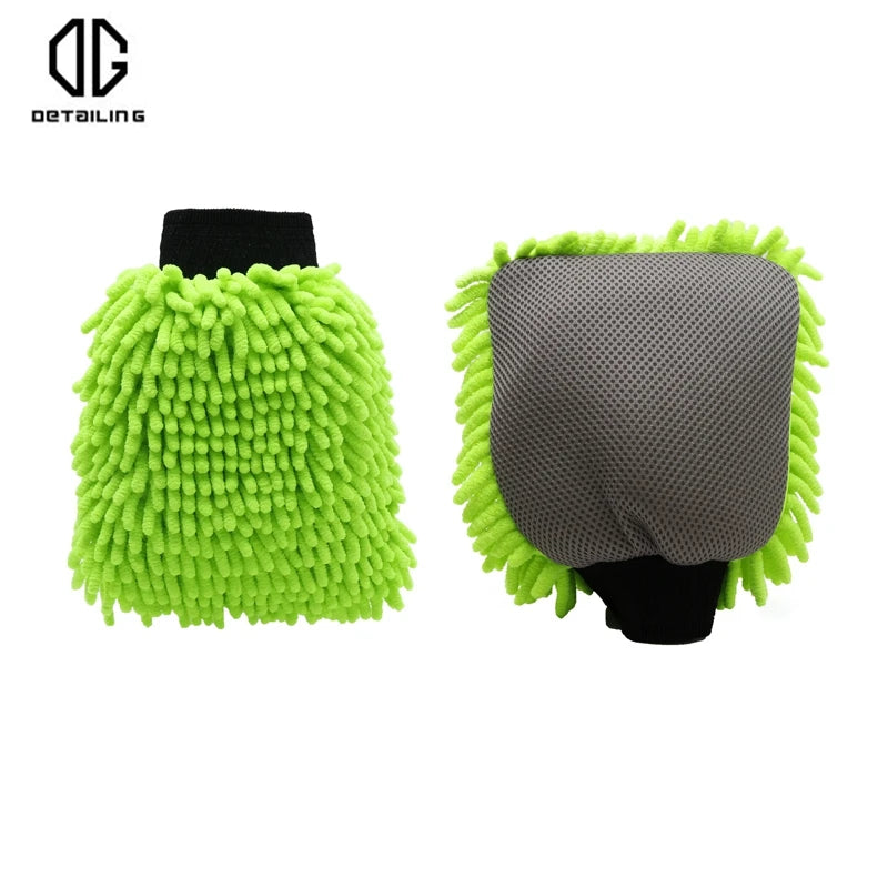 DETAILING Microfiber Chenille Car Wash Cleaning Glove Auto Car Tool Drying Mitt