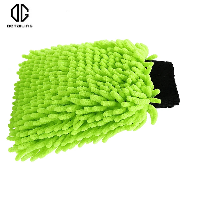 DETAILING Microfiber Chenille Car Wash Cleaning Glove Auto Car Tool Drying Mitt