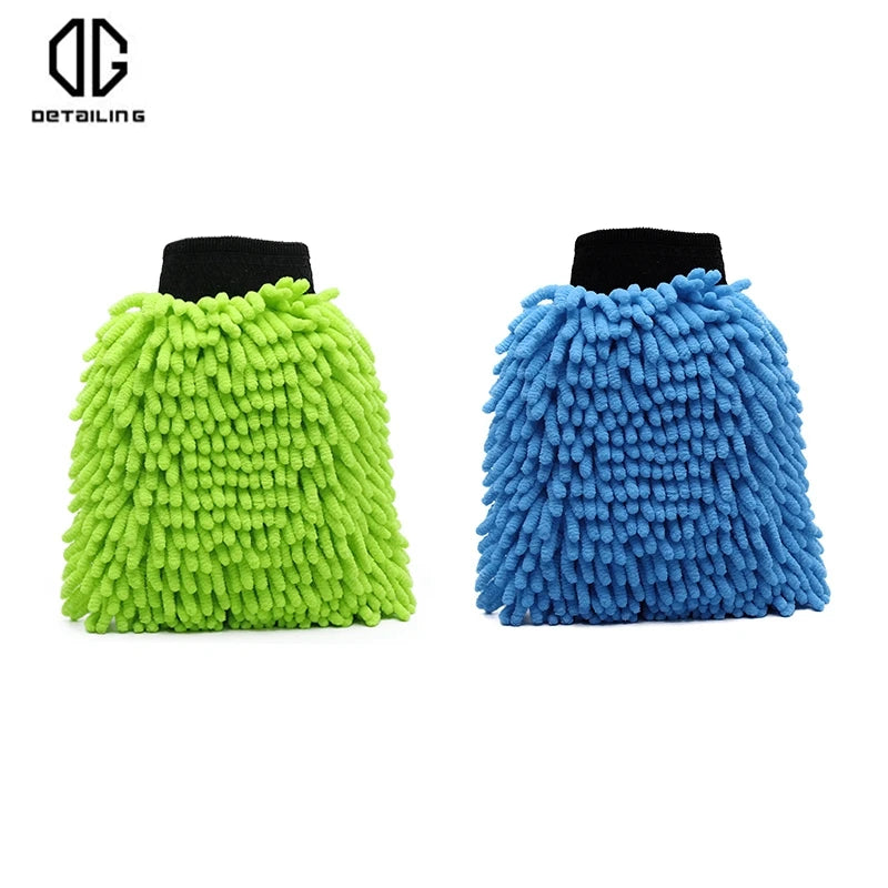 DETAILING Microfiber Chenille Car Wash Cleaning Glove Auto Car Tool Drying Mitt