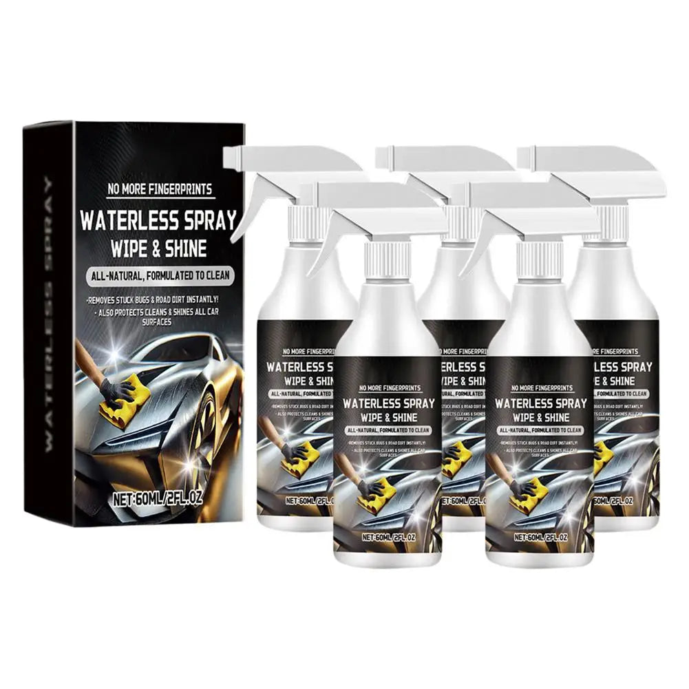 Waterless Car Wash Spray Automobile No Water Cleaning Agent Vehicle Detailing Spray Car Exterior Care Supplies For Most Vehicles