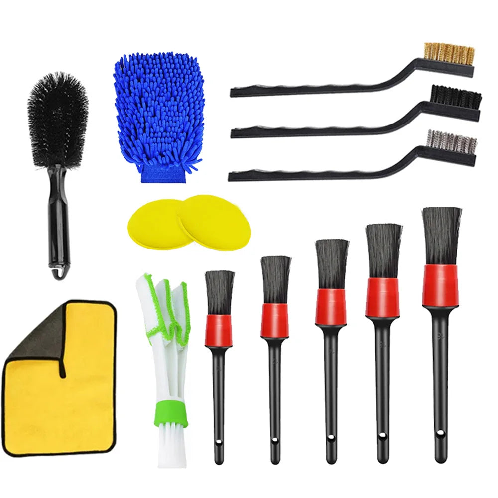 Detailing Brush Set Car Vent Details Gap Brush Gap Detail Brush Car Polish Pads Car Cleaning Brush For Car Air Dirt Dust Clean