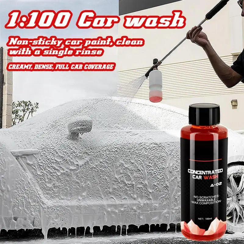 Auto Wash Soap Auto Detailing Cleaning 5.3oz Deep Clean & Restores High Foam Highly Concentrated Multifunctional Car Detailing