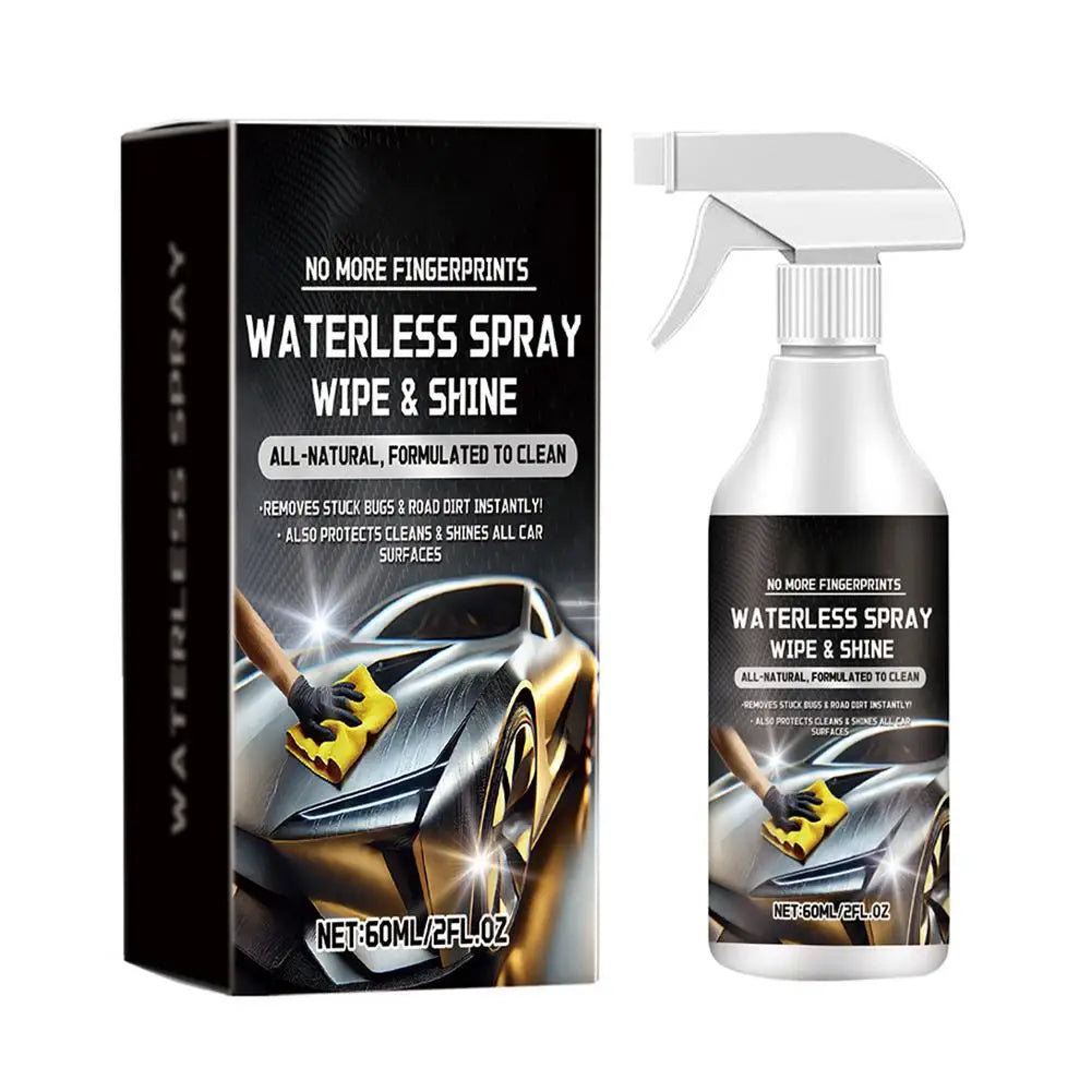 Waterless Car Wash Spray Automobile No Water Cleaning Agent Vehicle Detailing Spray Car Exterior Care Supplies For Most Vehicles