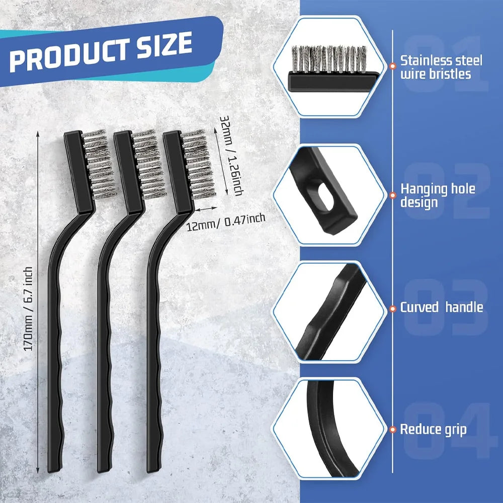 Detailing Brush Set Car Vent Details Gap Brush Gap Detail Brush Car Polish Pads Car Cleaning Brush For Car Air Dirt Dust Clean