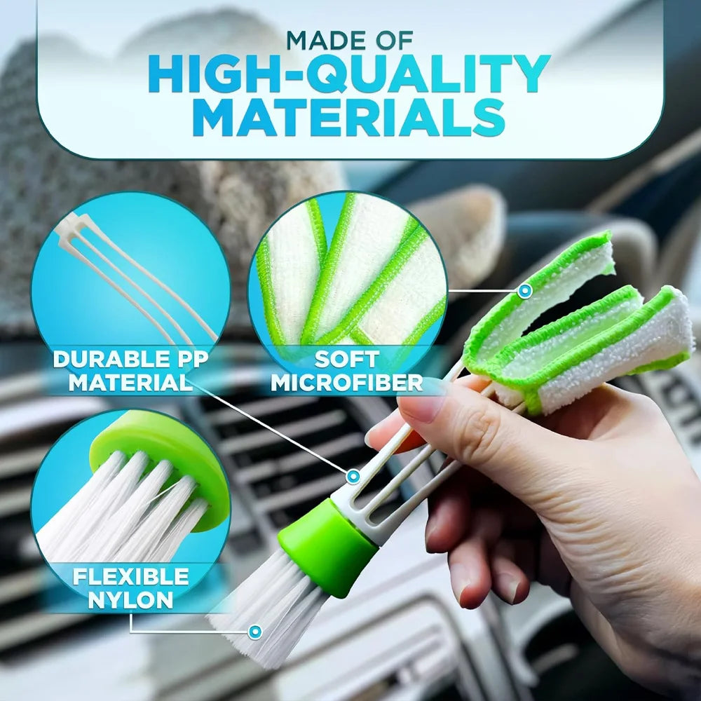 Detailing Brush Set Car Vent Details Gap Brush Gap Detail Brush Car Polish Pads Car Cleaning Brush For Car Air Dirt Dust Clean