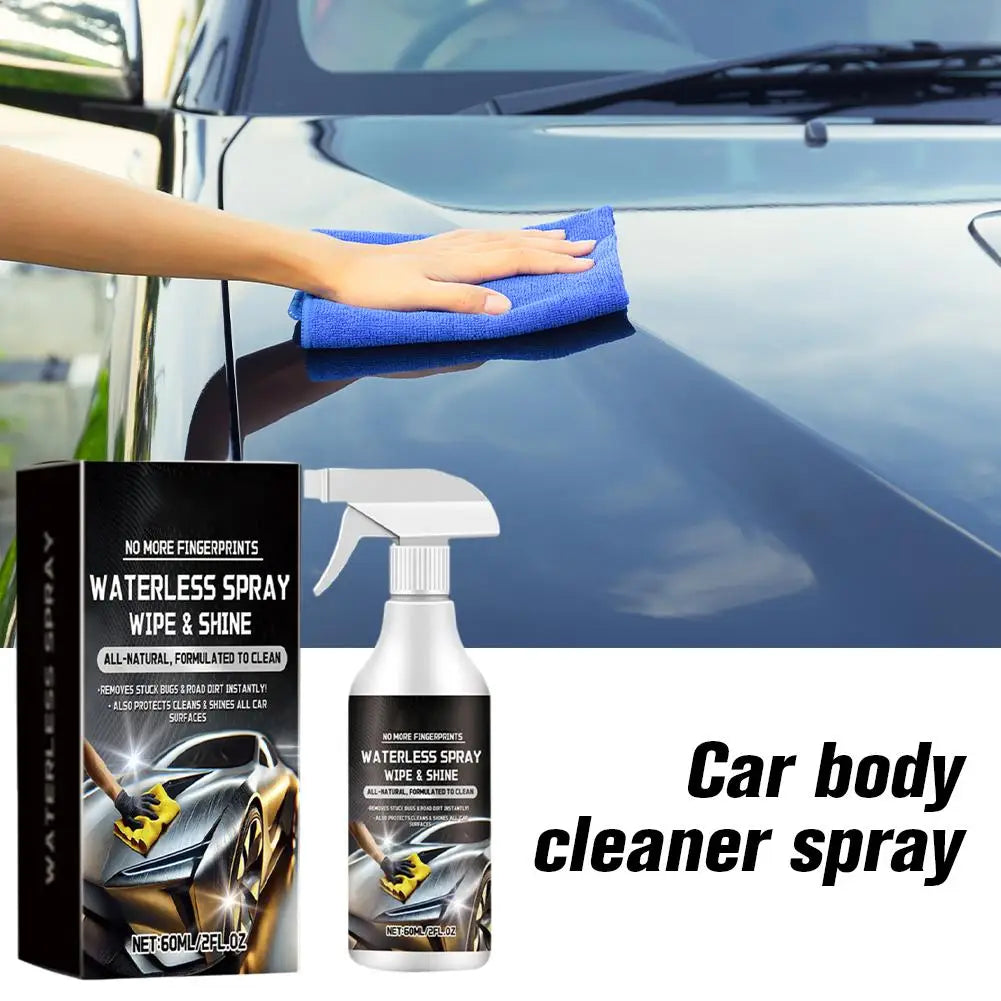 Waterless Car Wash Spray Automobile No Water Cleaning Agent Vehicle Detailing Spray Car Exterior Care Supplies For Most Vehicles