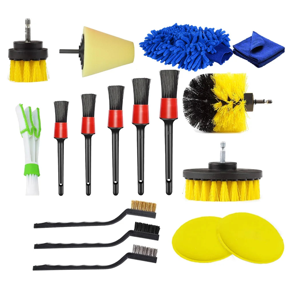 Detailing Brush Set Car Vent Details Gap Brush Gap Detail Brush Car Polish Pads Car Cleaning Brush For Car Air Dirt Dust Clean