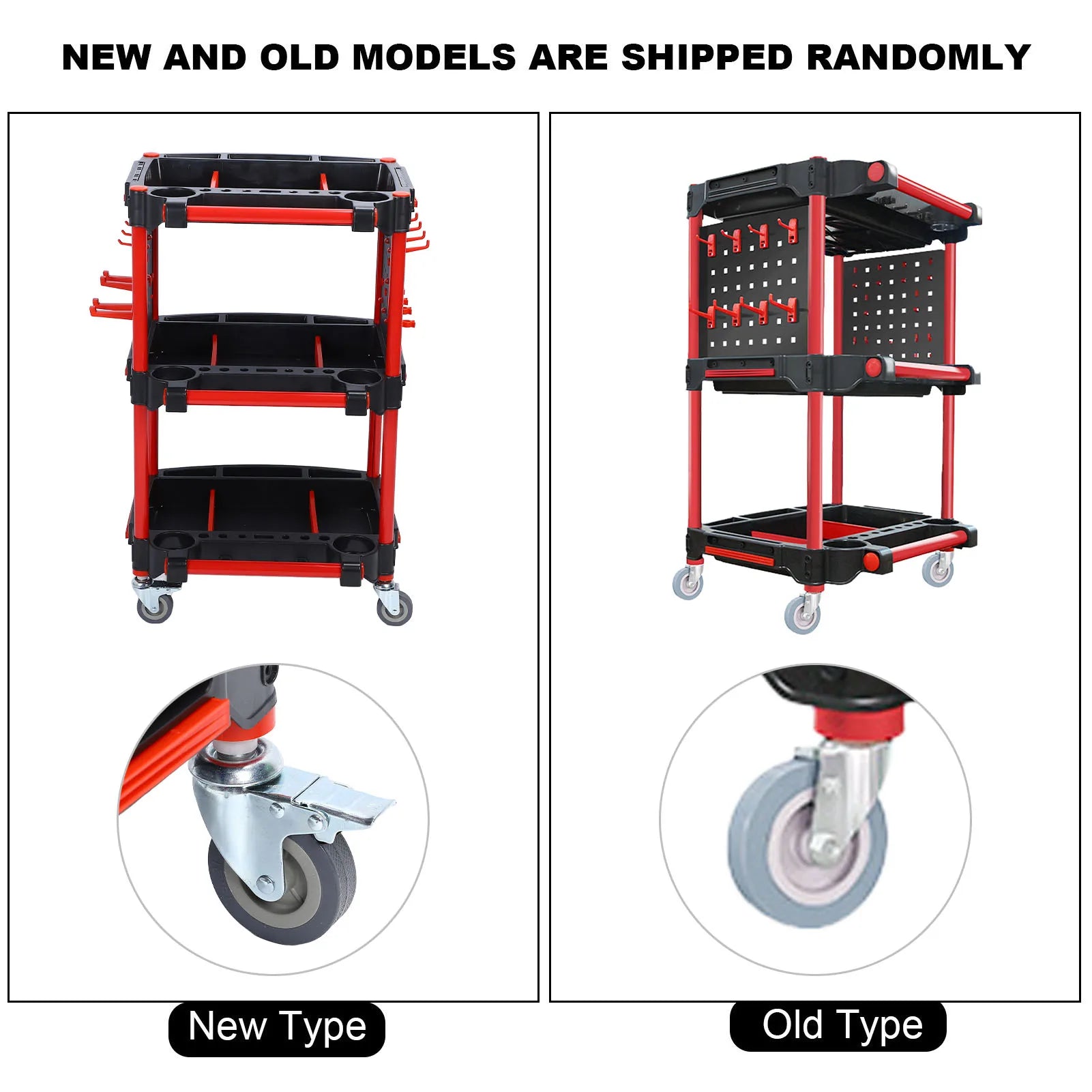 Car Detailing Cart Car Detailing Tool Trolley 3 Tiers Multifunctional Plastic Car Wash Detail Trolley Car Detailing Tool Trolley