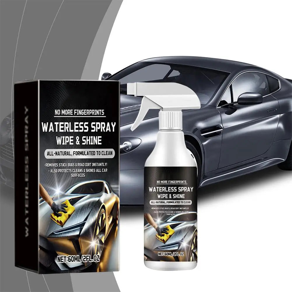 Waterless Car Wash Spray Automobile No Water Cleaning Agent Vehicle Detailing Spray Car Exterior Care Supplies For Most Vehicles