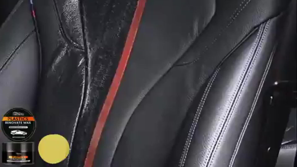 Automotive plastic parts renovator - tire light brightener - black interior light repair scratches crystal coating dashboard wax maintainer