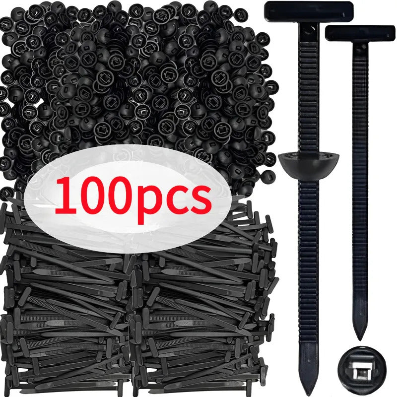 100/200/500pcs Heavy Duty Automotive Zip Ties - 3.54x0.79inch Nylon 66 Cable Ties, Temperature Resistant (-40°F to 185°F), 55LBS Load, Reusable for Wiring Harness, Pipes, RV Luggage, Automotive Cable Ties, Pipe Securing, Du